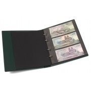 Lindner K-G23-G Álbum para billetes en formato de fdc con 10 hojas, verde