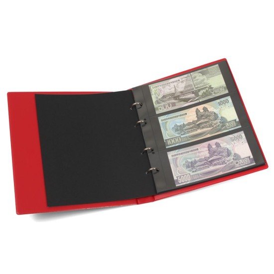 Lindner K-G23-R Álbum para billetes en formato de fdc con 10 hojas, rojo Lindner K-G23-R Álbum para billetes en formato de fdc con 10 hojas, rojo