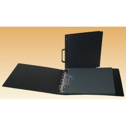 Lindner K-AK2B-S Tapa de anillos grande KOBRA para tarjetas postales, para hojas grandes AK, tapa de anillos vacía, 345 x 395 mm en color negro Lindner K-AK2B-S Tapa de anillos grande KOBRA para tarjetas postales, para hojas grandes AK, tapa de anillos vacía, 345 x 395 mm en color negro