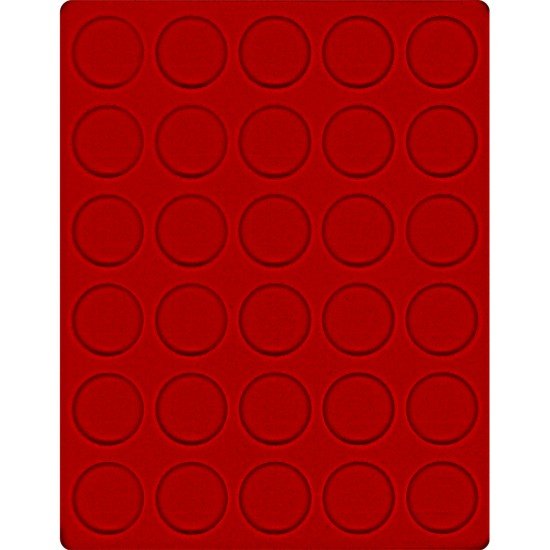 Lindner 2161E Bandeja de terciopelo en color rojo 2161E (diámetro 37 mm) Lindner 2161E Bandeja de terciopelo en color rojo 2161E (diámetro 37 mm)