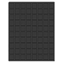 Lindner 2180CE Bandeja 24 mm para monedas con 80 compartimentos cuadrados Lindner 2180CE Bandeja 24 mm para monedas con 80 compartimentos cuadrados