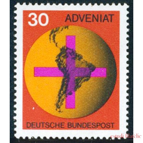 REL/S Alemania Federal Germany  Nº  410  1967 Campaña católica por las iglesias sudamericanas Lujo
