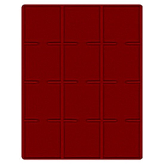 Lindner 2613E Bandeja 68 mm para monedas con 12 huecos cuadrados Lindner 2613E Bandeja 68 mm para monedas con 12 huecos cuadrados