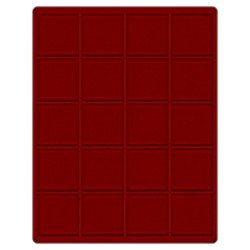 Lindner 2721E Bandeja 51 mm para monedas con 20 huecos cuadrados Lindner 2721E Bandeja 51 mm para monedas con 20 huecos cuadrados