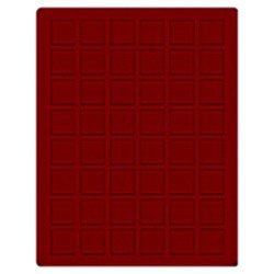 Lindner 2749E Bandeja 28 mm para monedas con 48 compartimentos cuadrados Lindner 2749E Bandeja 28 mm para monedas con 48 compartimentos cuadrados
