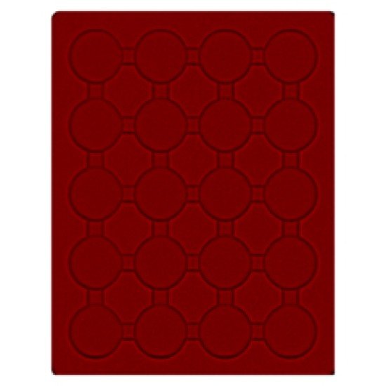 Lindner 2703E Bandeja 42 mm para monedas con 20 huecos redondos en cápsulas