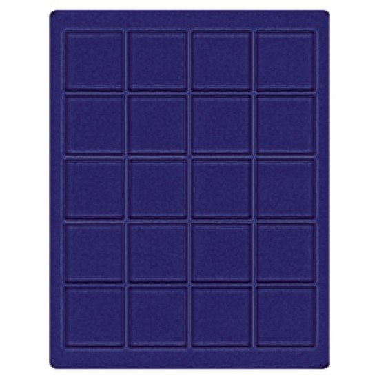 Lindner 2120ME Bandeja 47 mm para monedas con 20 huecos cuadrados Lindner 2120ME Bandeja 47 mm para monedas con 20 huecos cuadrados