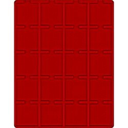 Lindner 2122E Bandeja 50 mm para monedas con 20 huecos cuadrados para octos y marquitos Lindner 2122E Bandeja 50 mm para monedas con 20 huecos cuadrados para octos y marquitos