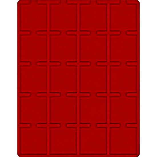 Lindner 2122E Bandeja 50 mm para monedas con 20 huecos cuadrados para octos y marquitos Lindner 2122E Bandeja 50 mm para monedas con 20 huecos cuadrados para octos y marquitos