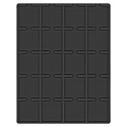 Lindner 2122CE Bandeja 50 mm para monedas con 20 huecos cuadrados para octos y marquitos Lindner 2122CE Bandeja 50 mm para monedas con 20 huecos cuadrados para octos y marquitos