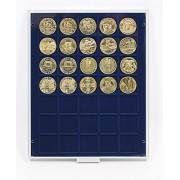 Lindner 2135ME Bandeja 36 mm para monedas con 35 huecos cuadrados