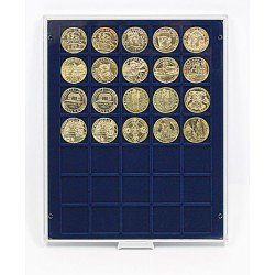 Lindner 2135ME Bandeja 36 mm para monedas con 35 huecos cuadrados Lindner 2135ME Bandeja 36 mm para monedas con 35 huecos cuadrados
