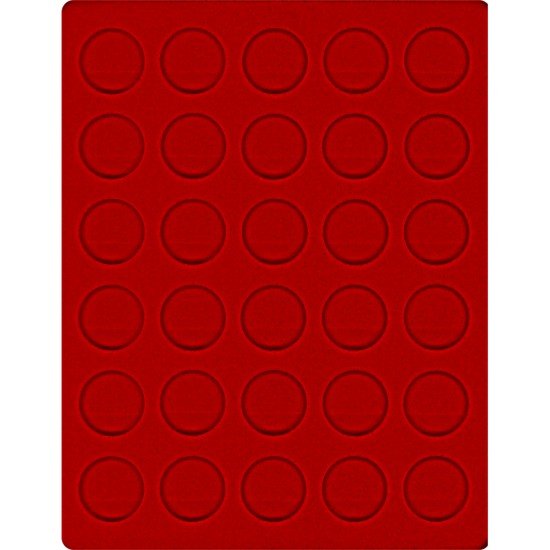 Lindner 2150E Bandeja 34 mm para monedas con 30 hoyos redondos Lindner 2150E Bandeja 34 mm para monedas con 30 hoyos redondos