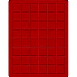 Lindner 2148E Bandeja 30 mm para monedas con 48 compartimentos cuadrados Lindner 2148E Bandeja 30 mm para monedas con 48 compartimentos cuadrados