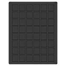 Lindner 2148CE Bandeja 30 mm para monedas con 48 compartimentos cuadrados Lindner 2148CE Bandeja 30 mm para monedas con 48 compartimentos cuadrados