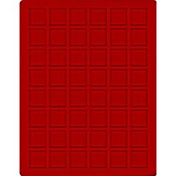 Lindner 2149E Bandeja 28 mm para monedas con 48 compartimentos cuadrados Lindner 2149E Bandeja 28 mm para monedas con 48 compartimentos cuadrados