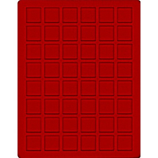Lindner 2149E Bandeja 28 mm para monedas con 48 compartimentos cuadrados Lindner 2149E Bandeja 28 mm para monedas con 48 compartimentos cuadrados
