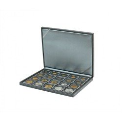 Lindner 2364-2122CE Estuche para monedas NERA M con plantilla para monedas en color negro para 20 marquitos para monedas 50 x 50 mm/cápsulas para monedas CARRÉE/ORTO Lindner 2364-2122CE Estuche para monedas NERA M con plantilla para monedas en color negro para 20 marquitos para monedas 50 x 50 mm/cápsulas para monedas CARRÉE/ORTO