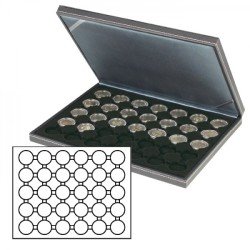 Lindner 2364-2226CE Estuche Nera M en color negro con 30 compartimentos redondos Lindner 2364-2226CE Estuche Nera M en color negro con 30 compartimentos redondos