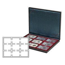 Lindner 2364-2619E Estuche para monedas NERA M con plantilla para monedas en color rojo oscuro para 9 cápsulas para monedas US (Slabs) de hasta un formato de 63 x 85 mm Lindner 2364-2619E Estuche para monedas NERA M con plantilla para monedas en color rojo oscuro para 9 cápsulas para monedas US (Slabs) de hasta un formato de 63 x 85 mm