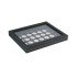 Lindner 2367-2111CE Estuche para monedas NERA M PLUS con plantilla para monedas en color negro con 35 hoyos redondos para monedas con un diámetro de 32,5 mm