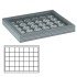 Lindner 2367-2135CE Estuche para monedas NERA M PLUS con plantilla para monedas en color negro con 35 casilleros cuadrados para monedas/cápsulas de hasta 36 mm
