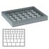 Lindner 2367-2145CE Estuche para monedas NERA M PLUS con plantilla para monedas en color negro con 45 casilleros rectangulares para monedas/cápsulas de hasta 24, 28, 39 y 44 mm
