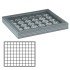 Lindner 2367-2180CE Estuche para monedas NERA M PLUS con plantilla para monedas en negro con 80 casilleros cuadrados para monedas/cápsulas hasta 24 mm