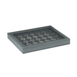 Lindner 2367-2226CE Estuche para monedas NERA M PLUS con plantilla para monedas en color negro con 30 hoyos redondos para cápsulas para monedas de hasta 39 mm Lindner 2367-2226CE Estuche para monedas NERA M PLUS con plantilla para monedas en color negro con 30 hoyos redondos para cápsulas para monedas de hasta 39 mm