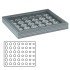 Lindner 2367-2506CE Estuche para monedas NERA M PLUS con plantilla para monedas en color negro para 6 series de monedas euro de curso
