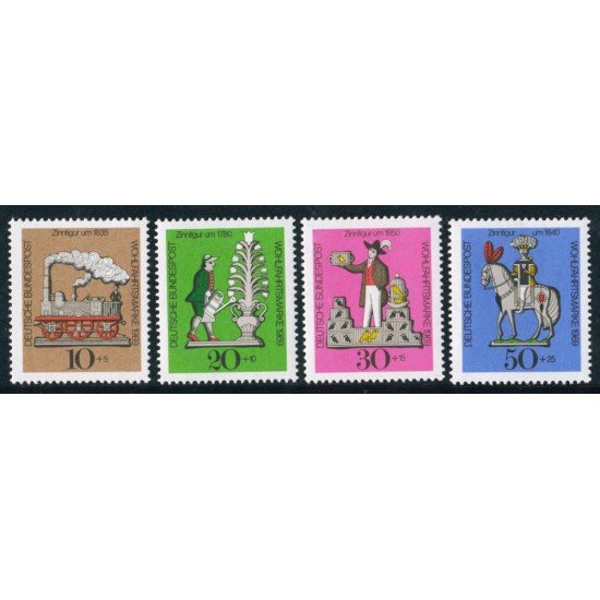 TRA1/FAU5/S Alemania Federal  Germany  Nº 469/72  1969 Sorteo de beneficencia-Figurillas-Lujo