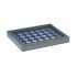 Lindner 2367-2530ME Estuche para monedas NERA M PLUS con plantilla para monedas en color azul oscuro con 35 hoyos redondos para cápsulas para monedas de hasta 32 mm