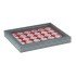 Lindner 2367-2626E Estuche para monedas NERA M PLUS con plantilla para monedas en color rojo oscuro con 30 hoyos redondos para cápsulas para monedas de hasta 39 mm