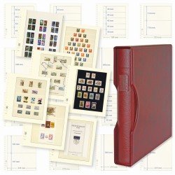 Lindner 1124TB-W Oferta completa: Juego de tapa de anillos REGULAR (1124) rojo oscuro, incl. 2 paquetes de hojas T-Blanko de su elección Lindner 1124TB-W Oferta completa: Juego de tapa de anillos REGULAR (1124) rojo oscuro, incl. 2 paquetes de hojas T-Blanko de su elección