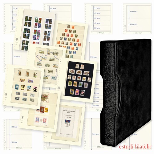 Lindner 1124TB-S Oferta completa: Juego de tapa de anillos REGULAR (1124) color negro, incl. 2 paquetes de hojas T-Blanko de su elección Lindner 1124TB-S Oferta completa: Juego de tapa de anillos REGULAR (1124) color negro, incl. 2 paquetes de hojas T-Blanko de su elección