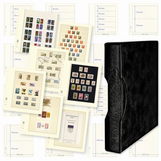 Lindner 1124TB-S Oferta completa: Juego de tapa de anillos REGULAR (1124) color negro, incl. 2 paquetes de hojas T-Blanko de su elección Lindner 1124TB-S Oferta completa: Juego de tapa de anillos REGULAR (1124) color negro, incl. 2 paquetes de hojas T-Blanko de su elección