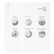 Lindner 1108D04 Hoja pre-impresa karat para monedas conmemorativas de 10 euros 2004 Alemania 