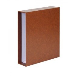 Lindner 3507-H Estuche para tapa de anillos PUBLICA-L en color marrón claro Lindner 3507-H Estuche para tapa de anillos PUBLICA-L en color marrón claro
