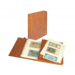 Lindner 1100BNW-H Álbum para billetes de banco ECO-marrón claro 