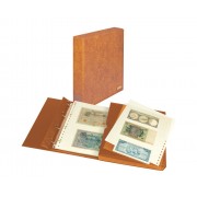 Lindner 1100BNW-H Álbum para billetes de banco ECO-marrón claro 