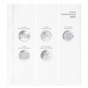 Lindner 1108D07  Hoja pre-impresa karat para monedas conmemorativas de 10 euros 