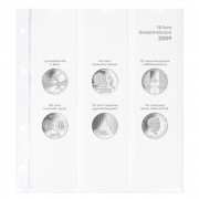 Lindner 1108D09 Hoja pre-impresa karat para monedas conmemorativas de 10 euros 2009 Alemania 