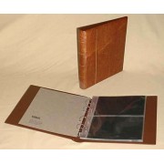 Lindner K-G24-H Álbum doble KOBRA FDC con 10 fundas transparentes divididas en color marrón claro, 270 x 250 mm 