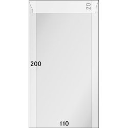 Lindner 722 Sobres de brillantina 110 x 200 + 20 mm pqte de 500 Lindner 722 Sobres de brillantina 110 x 200 + 20 mm pqte de 500