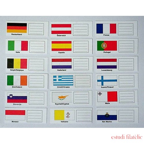 Lindner K-FEL  Set de banderitas de países KOBRA (22 piezas) 