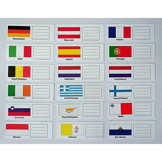 Lindner K-FEL Set de banderitas de países KOBRA (22 piezas) Lindner K-FEL Set de banderitas de países KOBRA (22 piezas)