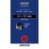 Lindner HA41053 paquetes protectores - Cortes, 42 x 53 mm, negros, 50 estuches, soldadura doble