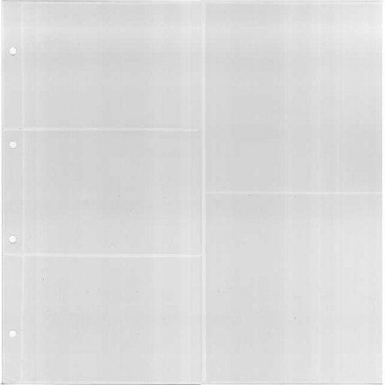 Lindner K-AK15 Hoja KOBRA para tarjetas postales con 2 bolsillos verticales y 3 bolsillos horizontales Lindner K-AK15 Hoja KOBRA para tarjetas postales con 2 bolsillos verticales y 3 bolsillos horizontales