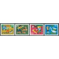 FAU5/S  Alemania Federal  Germany   Nº 560/63  1972   Por la juventud-Multicolores-Lujo