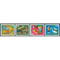 FAU5/S Alemania Federal Germany Nº 560/63 1972 Por la juventud-Multicolores-Lujo FAU5/S Alemania Federal Germany Nº 560/63 1972 Por la juventud-Multicolores-Lujo